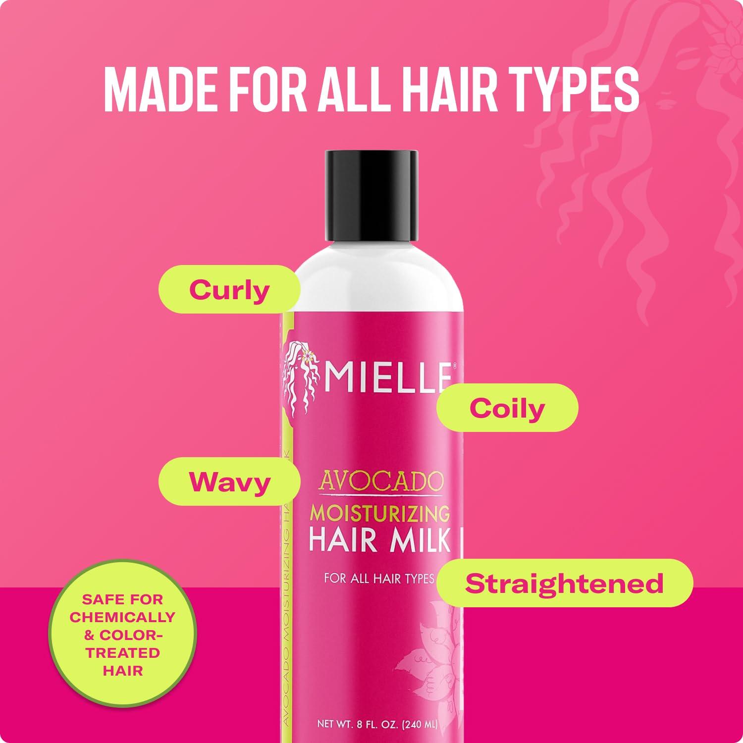 imageMielle Organics Avocado Hair Milk for All Hair Types Moisturizing Lotion for Dry Hair 8 Ounces