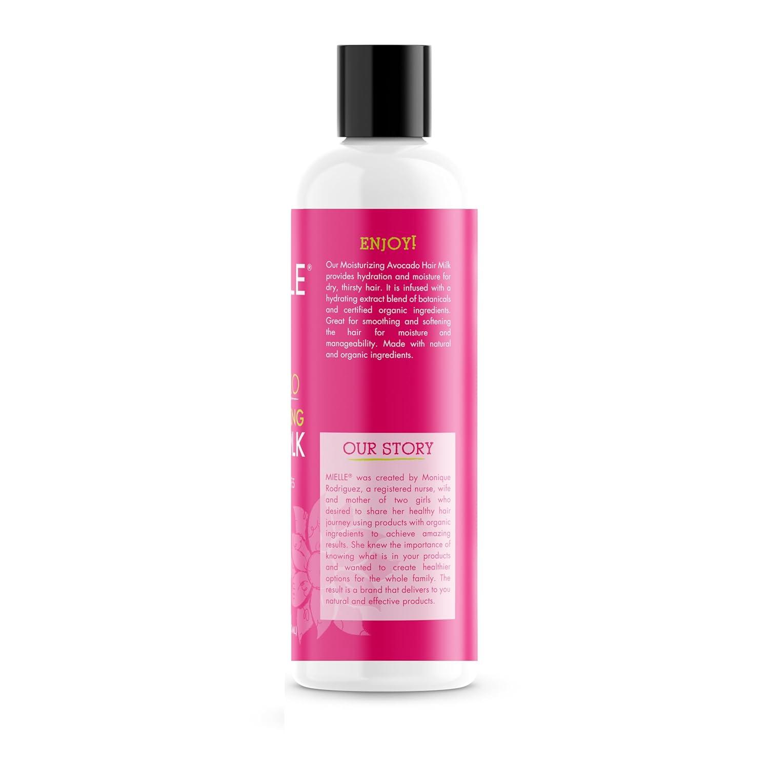 imageMielle Organics Avocado Hair Milk for All Hair Types Moisturizing Lotion for Dry Hair 8 Ounces