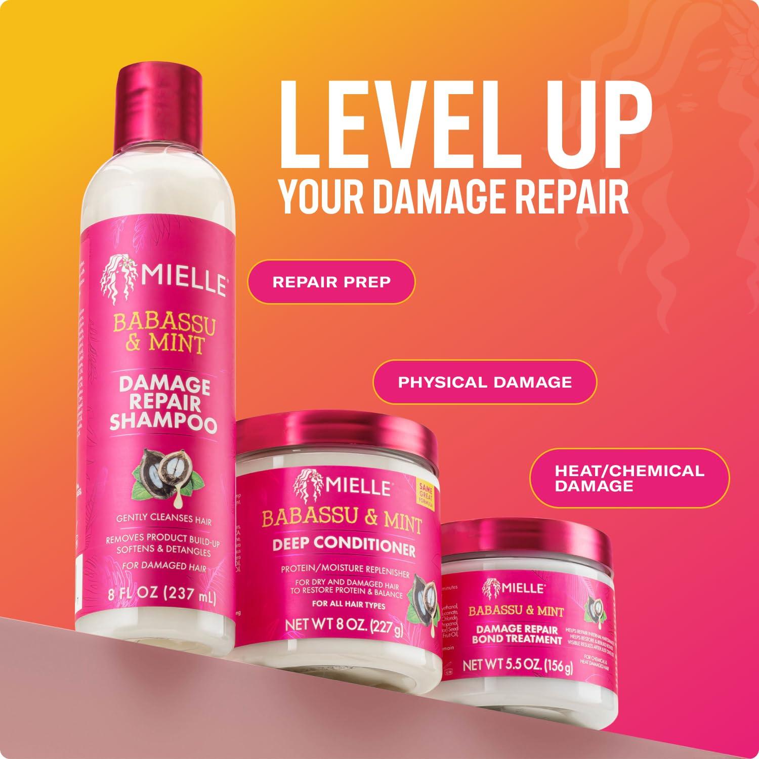 imageMielle Organics Babassu amp Mint Deep Conditioner with Protein Moisturizing amp Conditioning Deep Treatment Hydrating Repair for Dry Damaged amp Frizzy Hair 8 Oz