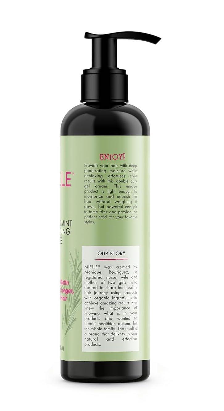 imageMielle Organics Curl Forming Glaze Kalahari Melon amp Aloe Vera Deep Hydration Styling Gel for Dry Curly and Textured Hair Enhances Curl Definition with LongLasting Hold amp Shine 75 OunceMint