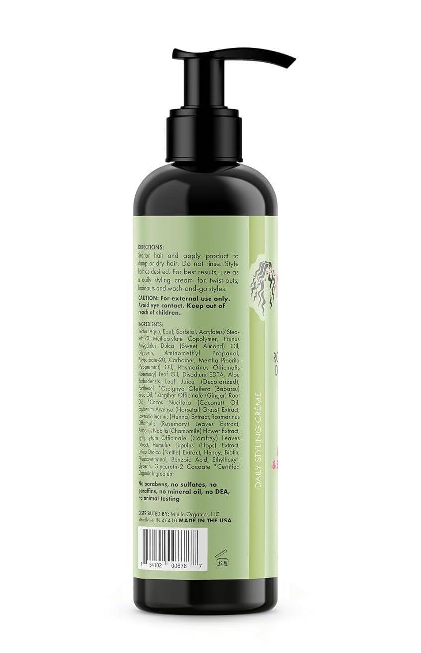 imageMielle Organics Curl Forming Glaze Kalahari Melon amp Aloe Vera Deep Hydration Styling Gel for Dry Curly and Textured Hair Enhances Curl Definition with LongLasting Hold amp Shine 75 OunceMint