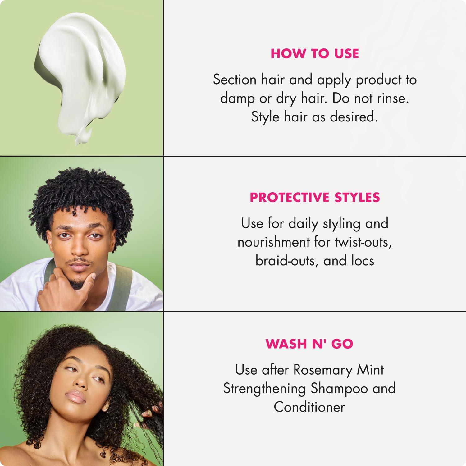 imageMielle Organics Curl Forming Glaze Kalahari Melon amp Aloe Vera Deep Hydration Styling Gel for Dry Curly and Textured Hair Enhances Curl Definition with LongLasting Hold amp Shine 75 OunceMint