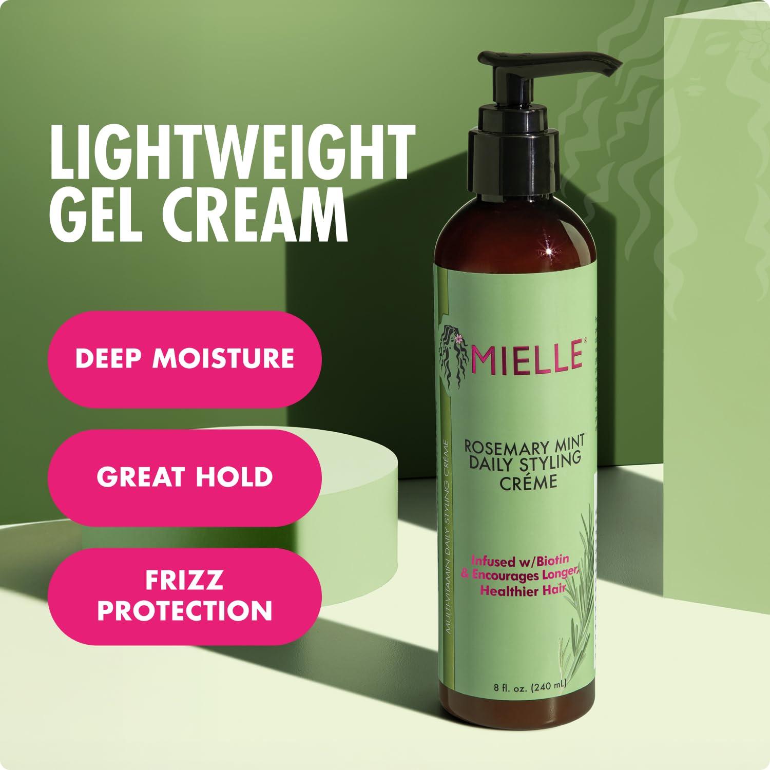 imageMielle Organics Curl Forming Glaze Kalahari Melon amp Aloe Vera Deep Hydration Styling Gel for Dry Curly and Textured Hair Enhances Curl Definition with LongLasting Hold amp Shine 75 OunceMint