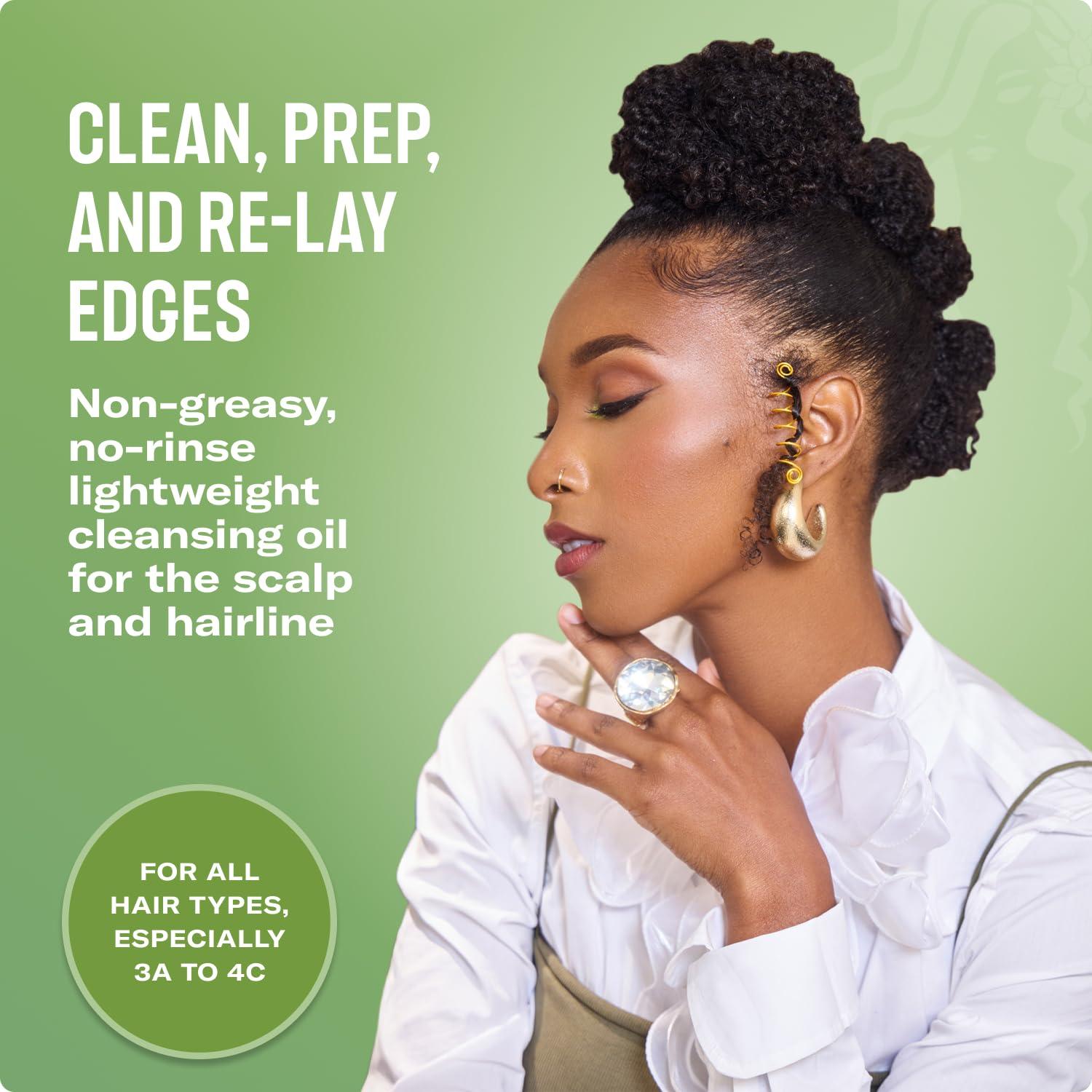 imageMielle Organics Daily Edge amp Scalp Maintenance Bundle Biotin Infused Edge Control Gel Scalp amp Edge Cleansing Oil and Rosemary Mint Scalp amp Hair Oil