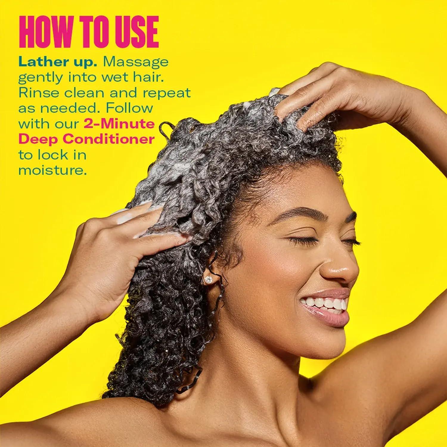 imageMielle Organics Kalahari Melon amp Aloe Vera Deep Hydration Shampoo amp 2Minute Deep Conditioner Bundle For Dry Curly and Textured Hair