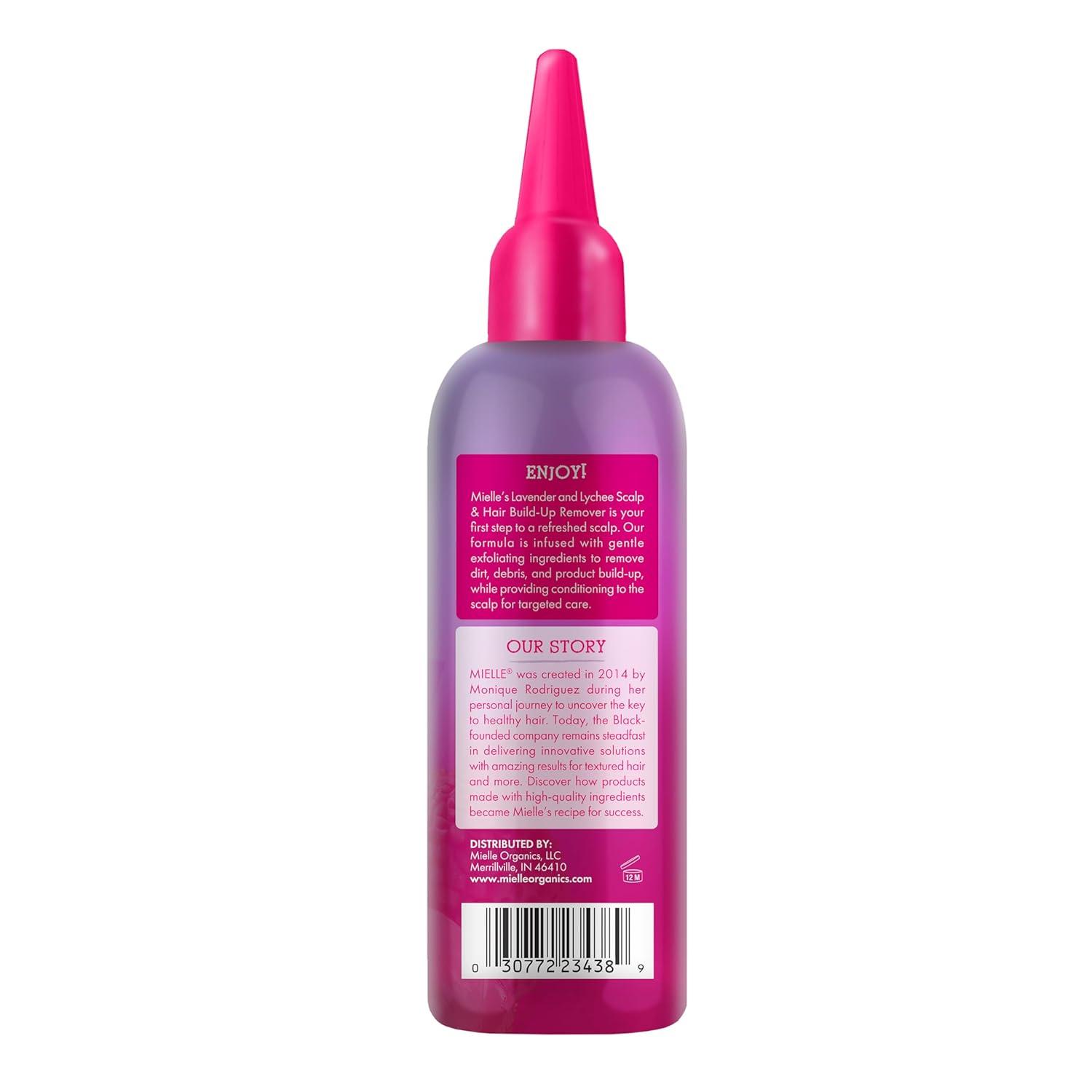 imageMielle Organics Lavender amp Lychee Scalp amp Hair BuildUp Remover Clarifying PreShampoo Treatment for Product Build Up Dirt amp Oil With Niacinamide Castor Oil amp Lavender Extract 4 fl oz