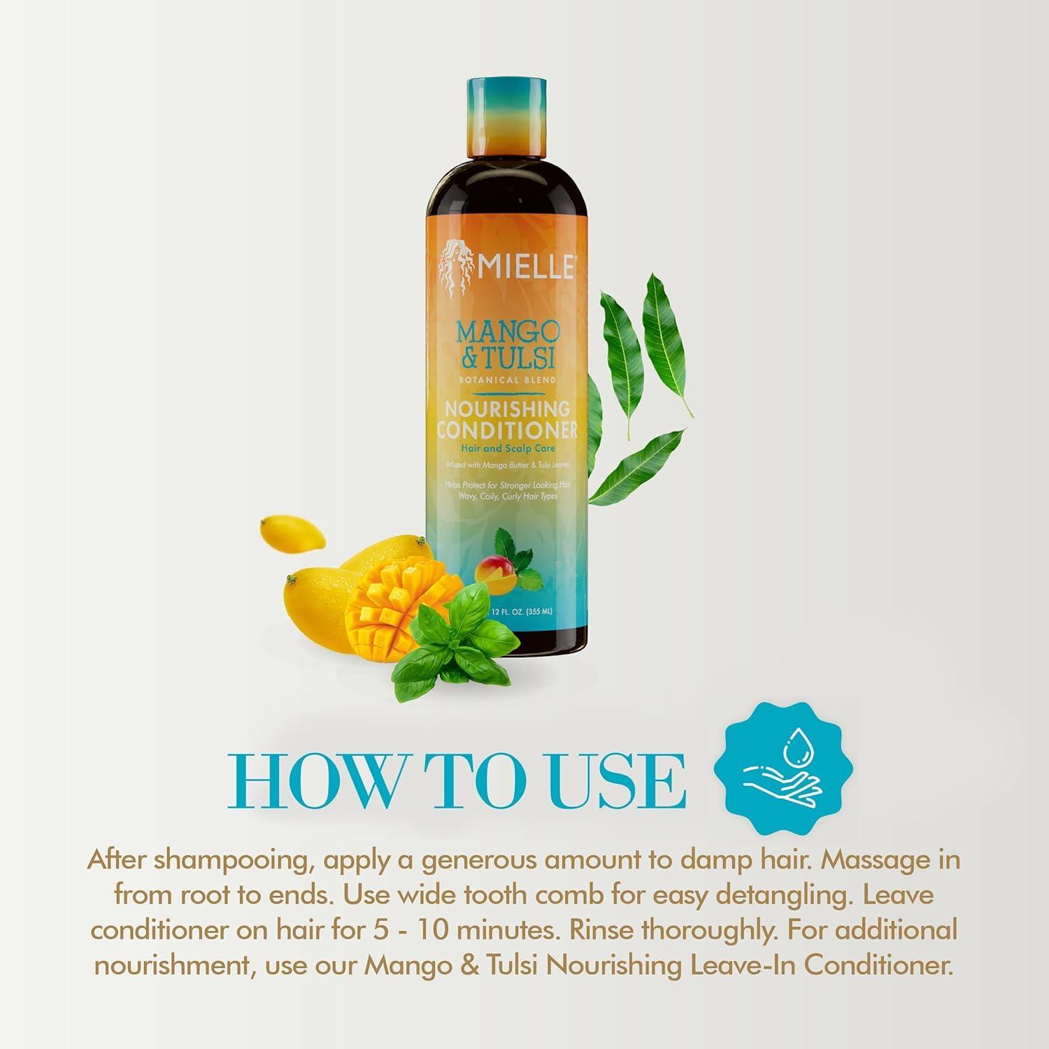 imageMielle Organics Mango amp Tulsi Nourishing Conditioner 12 Oz6 Fl Oz Pack of 1