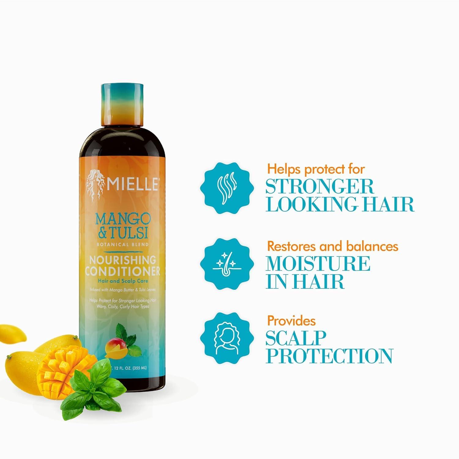 imageMielle Organics Mango amp Tulsi Nourishing Conditioner 12 Oz6 Fl Oz Pack of 1