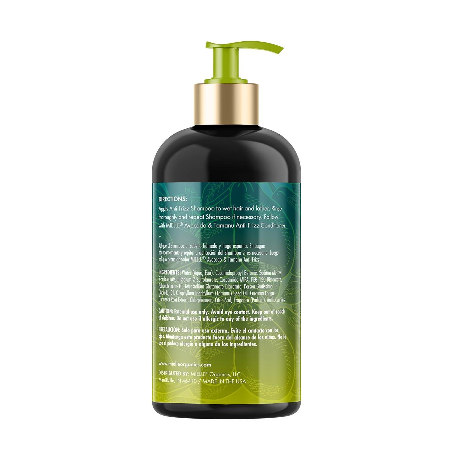 imageMielle Organics Mango amp Tulsi Nourishing Hair Shampoo Moisturizing Shampoo for Curly Hair Gently Cleanses amp Remove Scalp Impurities Nourishes Strengthens amp Balances Moisture 6 Fl OzAvocado