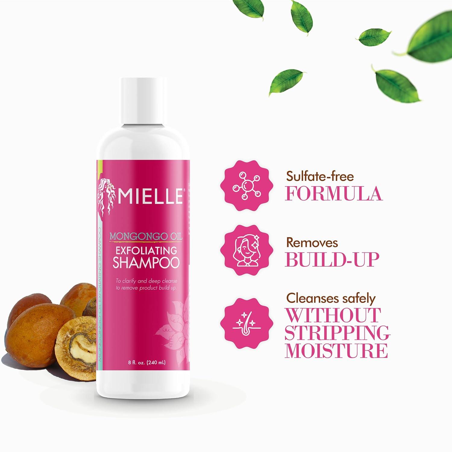 imageMielle Organics Mongongo Oil Exfoliating Hair Shampoo SulfateFree Shampoo amp Scalp Exfoliator to Remove Dirt Oil amp Product BuildUp Maintains Essential Moisture 8 Fl Oz
