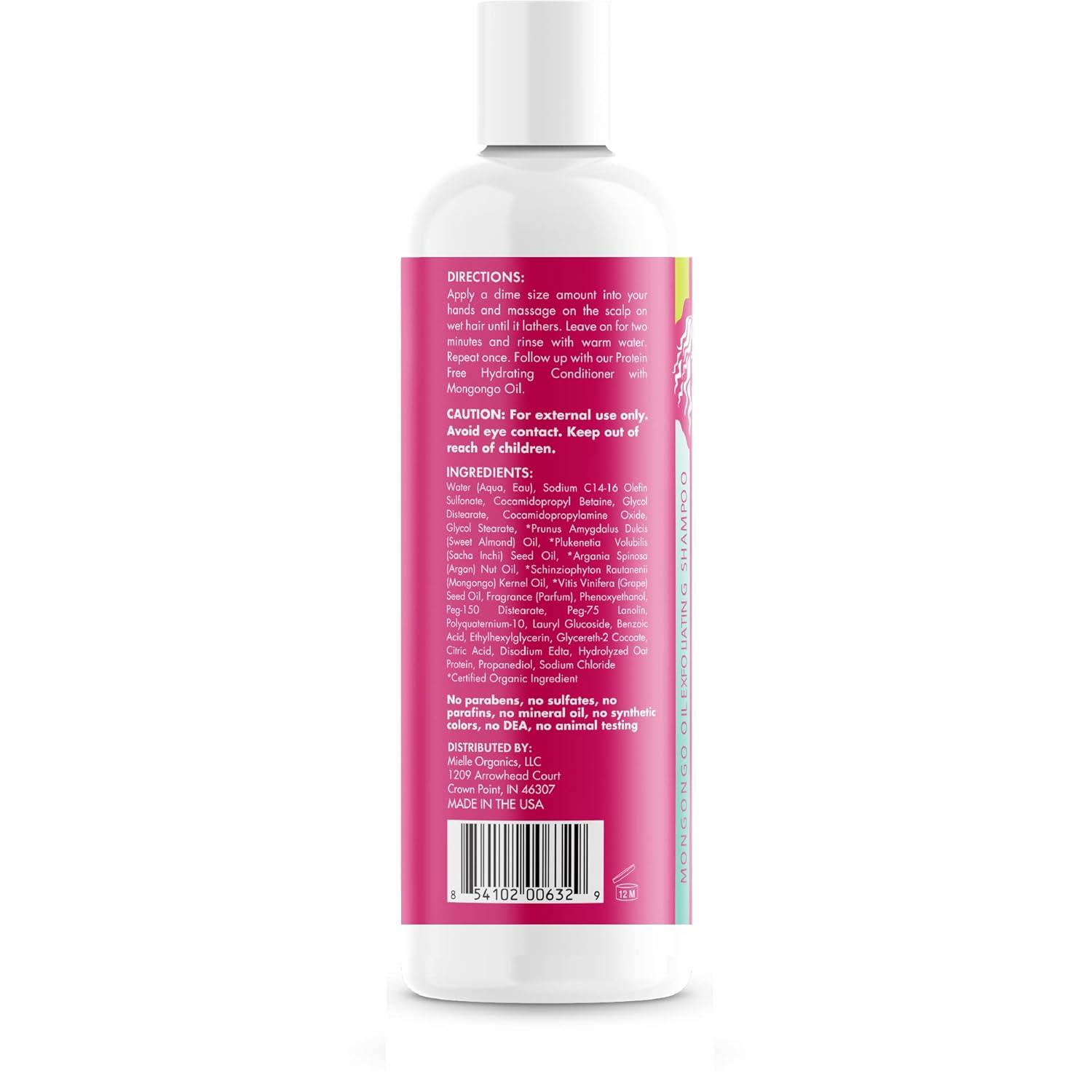 imageMielle Organics Mongongo Oil Exfoliating Hair Shampoo SulfateFree Shampoo amp Scalp Exfoliator to Remove Dirt Oil amp Product BuildUp Maintains Essential Moisture 8 Fl Oz