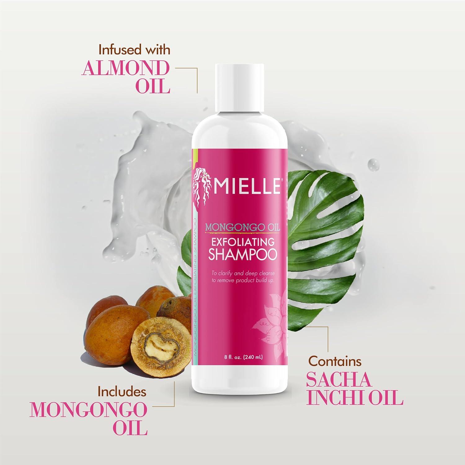 imageMielle Organics Mongongo Oil Exfoliating Hair Shampoo SulfateFree Shampoo amp Scalp Exfoliator to Remove Dirt Oil amp Product BuildUp Maintains Essential Moisture 8 Fl Oz