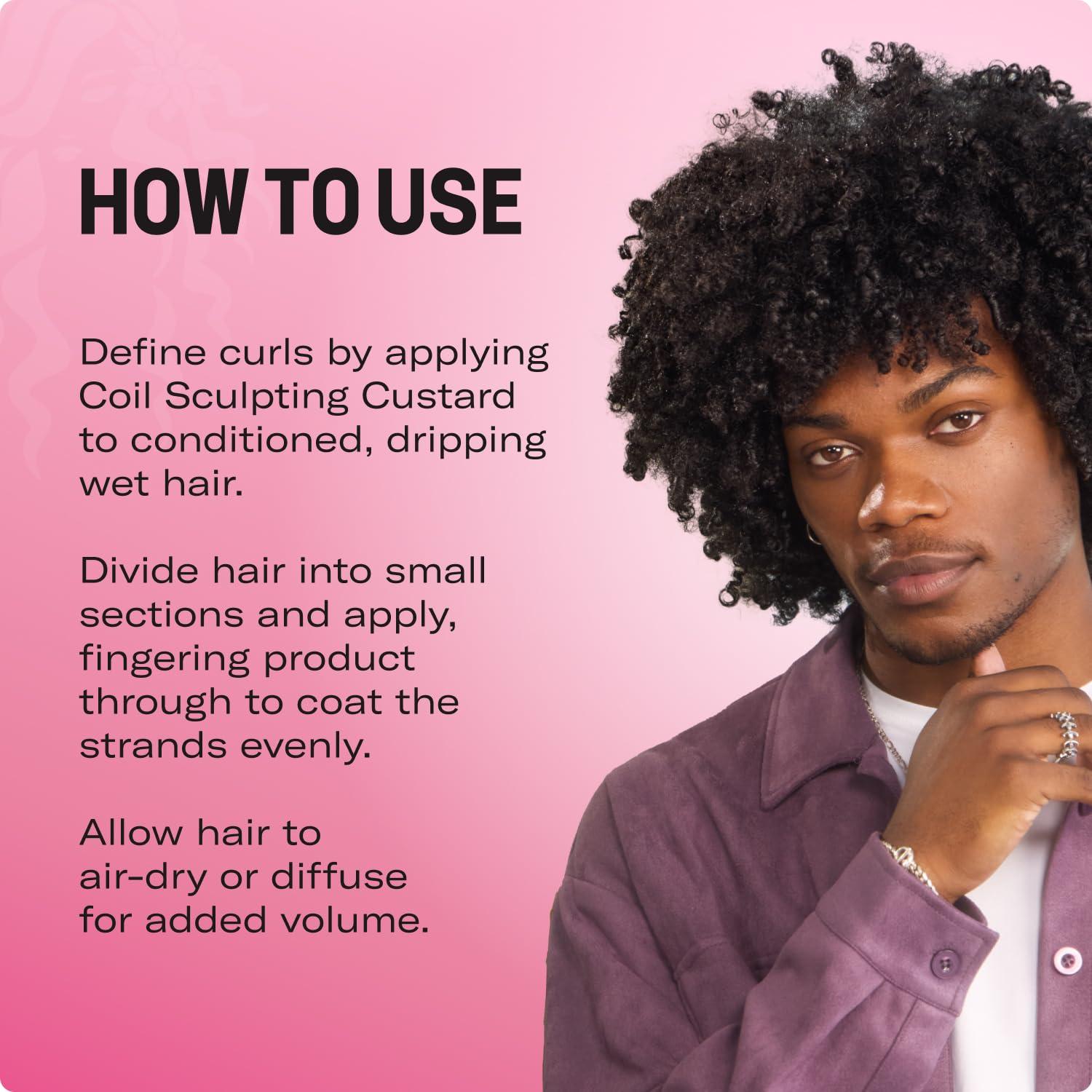 imageMielle Organics Pomegranate amp Honey Curl Cream Coil Sculpting Custard for Type 4 Hair Hydrates Controls Frizz Conditions amp Adds Shine12 Fl Oz