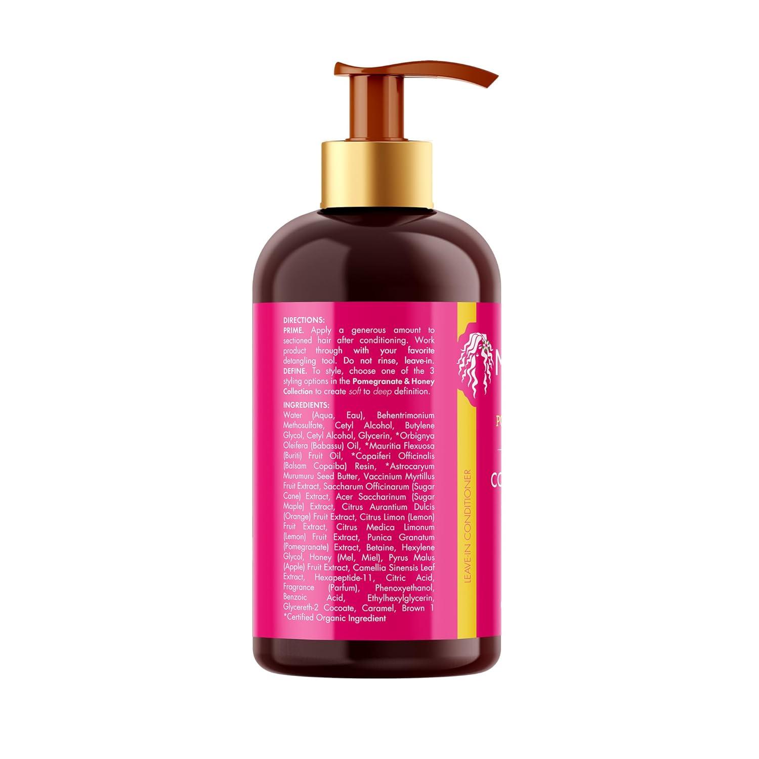 imageMielle Organics Pomegranate amp Honey LeaveIn Conditioner for Curly Hair Moisturizing Detangler amp Curly Hair Treatment to Help Repair Damage Prevent Frizz amp Improve Shine 12 Fl Oz12 Fl Oz Pack of 1