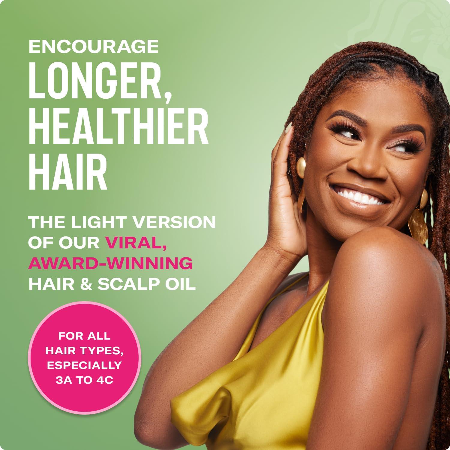 imageMielle Organics Rosemary amp Mint Light Hair Oil Split Ends amp Dry Scalp Treatment Infused with Biotin amp Essential Oils for Strengthening Soothing Moisturizing amp Encouraging Longer Hair 2 Oz