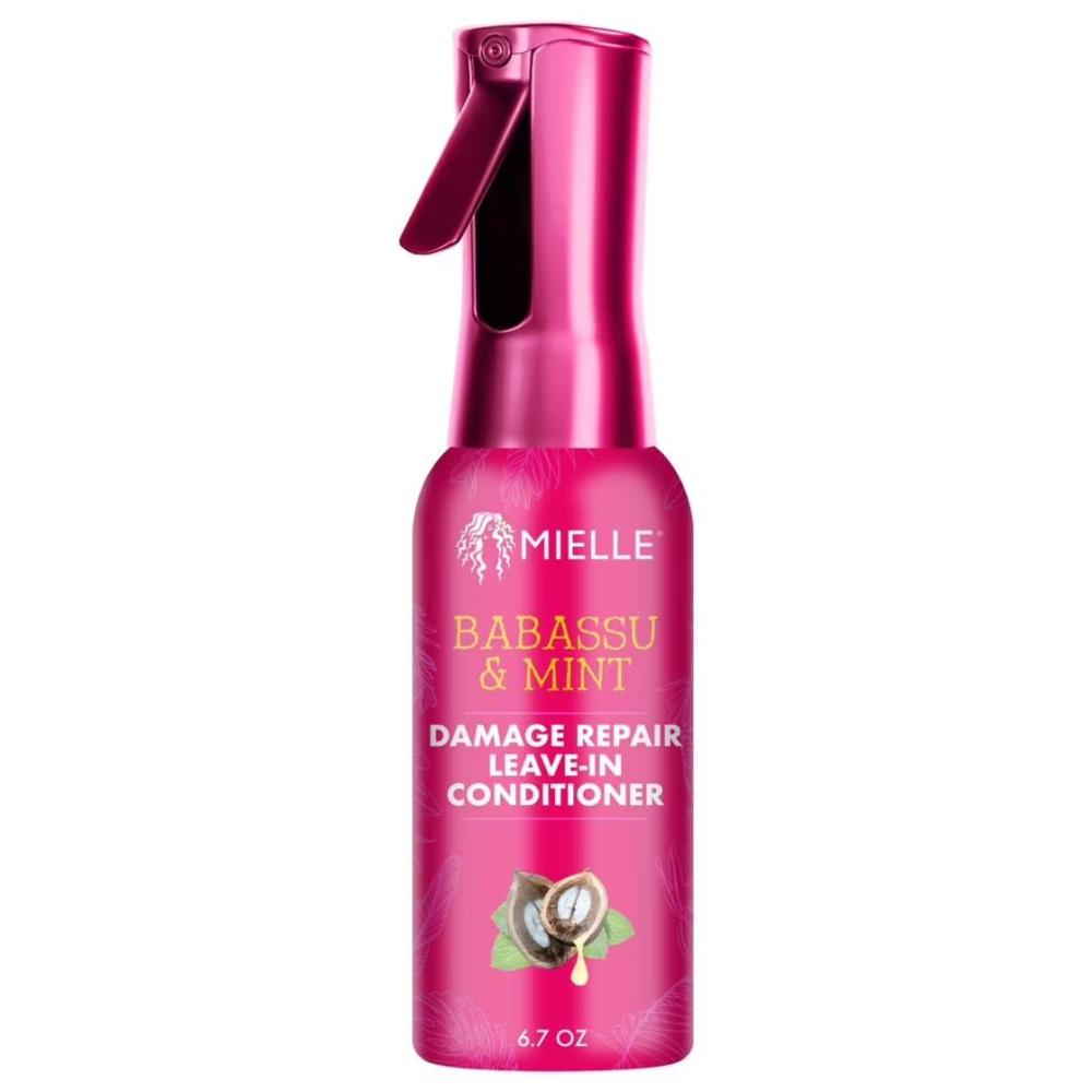 imageMielle Organics Babassu amp Mint Damage Repair LeaveIn Conditioner for Damage Free Styling 67 Ounce