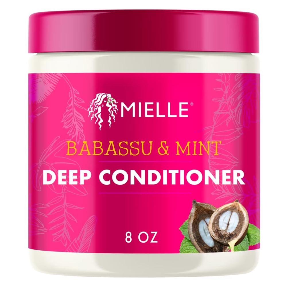 imageMielle Organics Babassu amp Mint Deep Conditioner with Protein Moisturizing amp Conditioning Deep Treatment Hydrating Repair for Dry Damaged amp Frizzy Hair 8 Oz