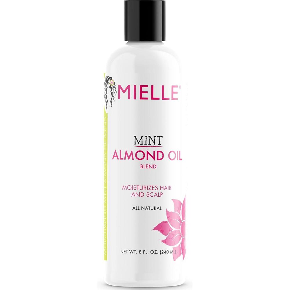 imageMielle Organics Mint Almond Oil Lightweight Dry Scalp Oil to Lock in Moisture and Help Encourage Longer Healthier Hair Suitable for All Hair Types 8 Fl Oz