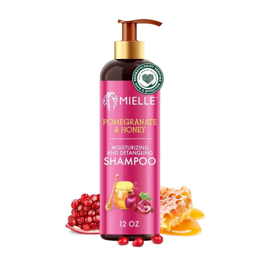 imageMielle Organics Pomegranate amp Honey Detangling amp Moisturizing Shampoo Curly Hair Shampoo for Women Enriched with Honey amp Babassu Oil to Lift Dirt Loosen Tangles amp Retain Moisture 12 Fl Oz12 Fl Oz Pack of 1