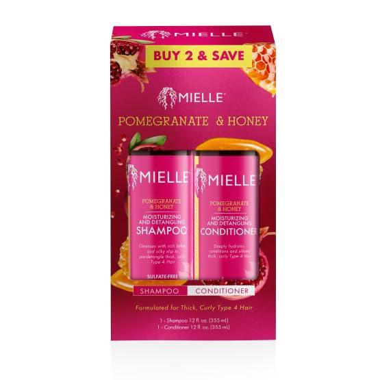 imageMielle Organics Pomegranate amp Honey Twin Pack Shampoo amp Conditioner