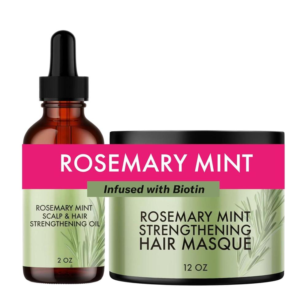 imageMielle Organics Rosemary Mint Scalp amp Hair Oil and Hair Masque