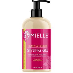 Mielle Organics Honey & Ginger Hair Gel – Styling Gel for Enhanced Curl Definition and Frizz Reduction – Enriched with Aloe & Babassu Oil to Nourish Dry, Curly or Frizzy Hair (13 Fl Oz)(Aloe)