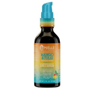 Mielle Organics Mango & Tulsi Nourishing 3-in-1 Hair Serum – Hair & Scalp Serum for Frizz Control, Split Ends & Moisture Balance – Strengthens & Seals Cuticles with Nutrients (12 Fl Oz)(12 Fl Oz (Pack of 1))