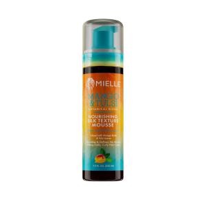 Mielle Organics Mango & Tulsi Nourishing Silk Texture Hair Mousse – Weightless Foam & Styling Mousse for Curly Hair Care – Conditions, Hydrates and Adds Shine (7.5 Fl Oz)