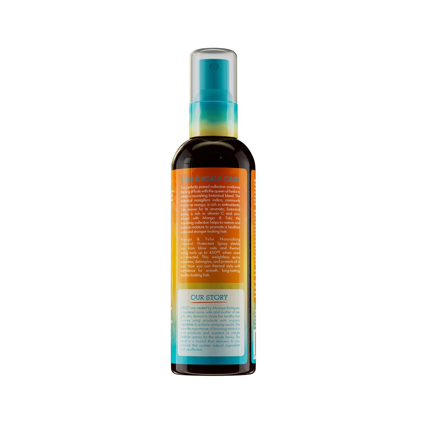 imageMielle Organics Nourishing Thermal Heat Protectant Spray Heat Protection Spray for Hair to Detangle Nourish amp Protect Shields Hair from Blow Outs amp Styling Tools 6 Fl Oz6 Fl Oz Pack of 1