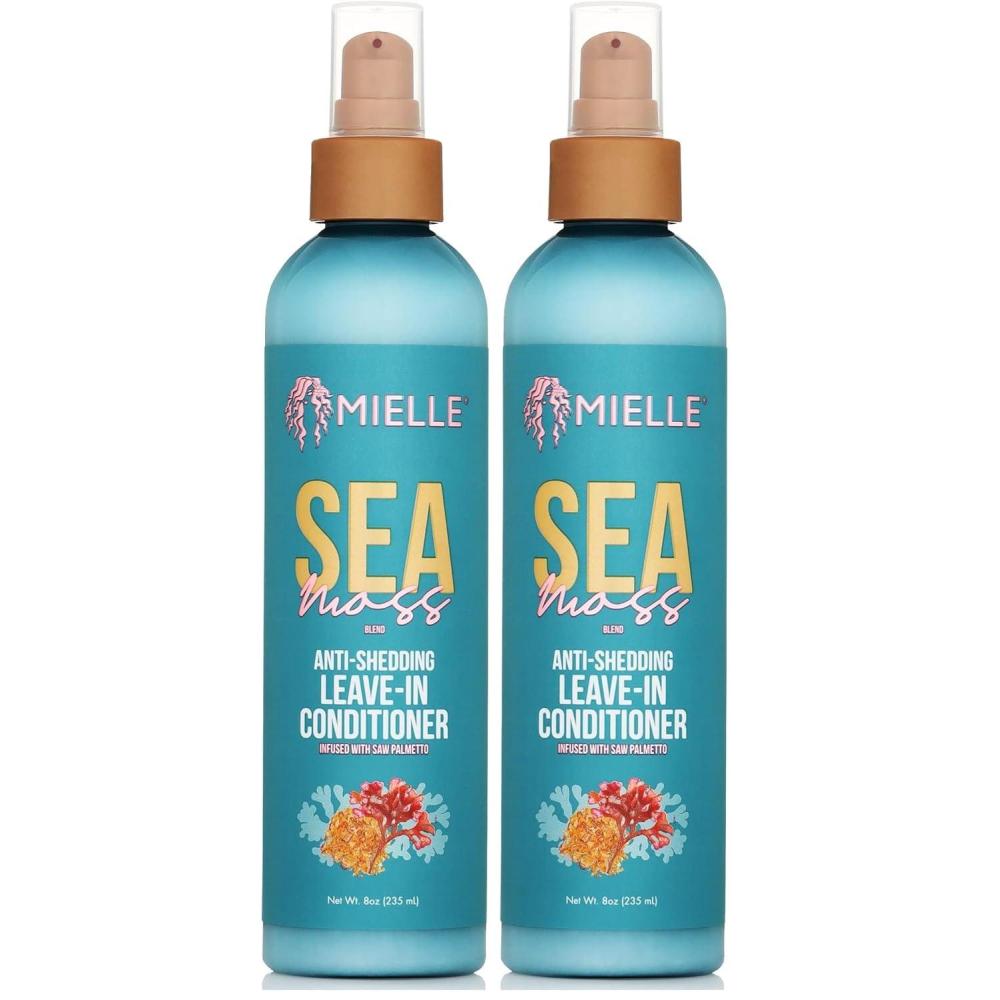 imageMielle Organics Sea Moss AntiShedding Hair Conditioner Hydrating Conditioner for Dry Hair Fortifies Strands for Reduced Shedding Improves Look and Feel with One Use 8 Oz8 Fl Oz Pack of 2