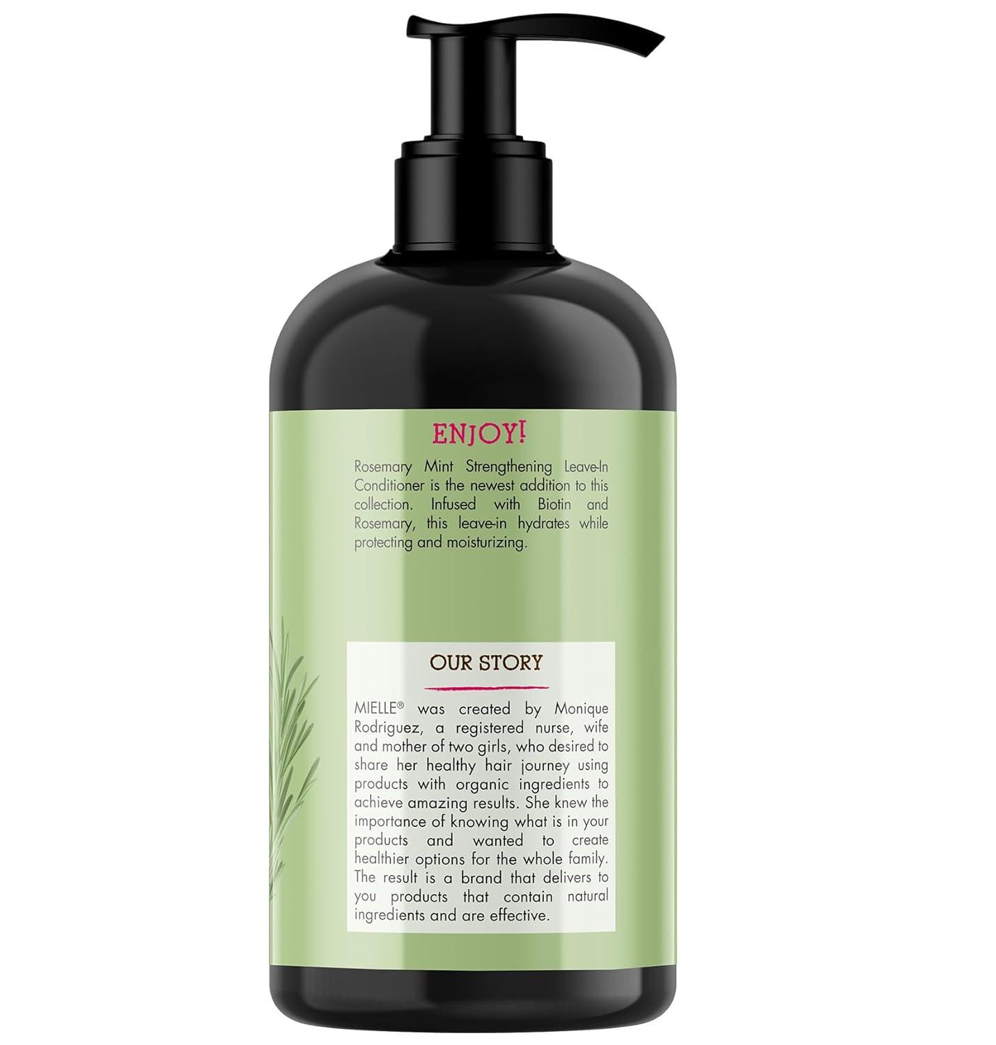 imageMielle Organics Rosemary Mint Strengthening Hair Conditioner for Women amp Men Biotin Infused Detangling amp Hydrating Conditioner to Increase Manageability amp Support Longer Healthier Strands 12 oz20 Ounce Pack of 1