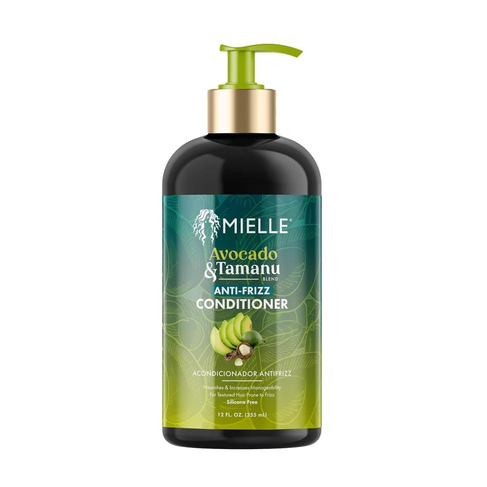 imageMielle Organics Avocado amp Tamanu Anti Frizz Conditioner for Women amp Men  Detangling Moisturizing amp Smoothing Treatment  Frizz Control Detangler for Textured amp Dry Hair  Prep for Styling 12floz12 Ounce Pack of 1