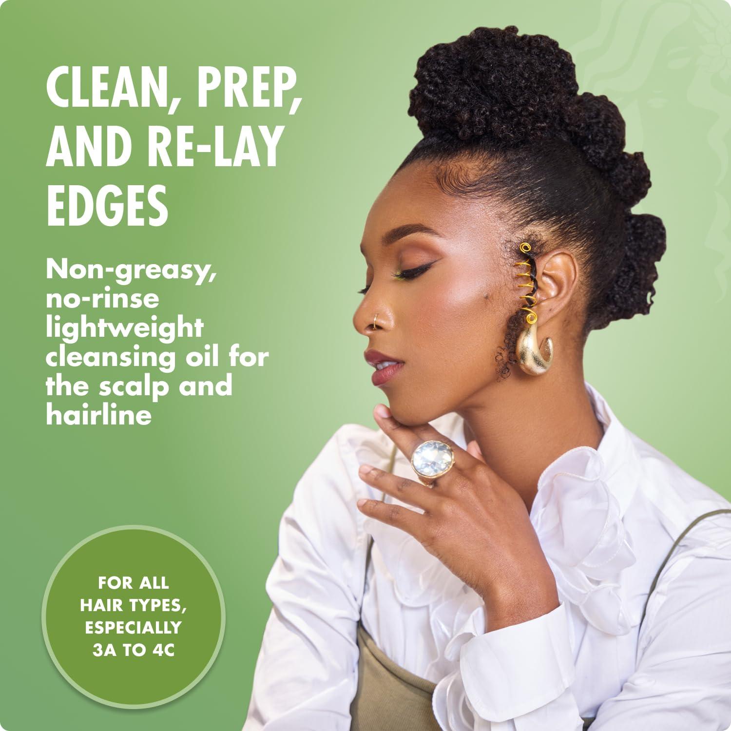 imageMielle Organics Rosemary amp Mint Scalp amp Edge Cleansing Hair Oil NoRinse Scalp Cleanser for Product Build Up Prolongs Hairstyles Between Wash Days amp Encourages Longer Healthier Hair 4 Oz