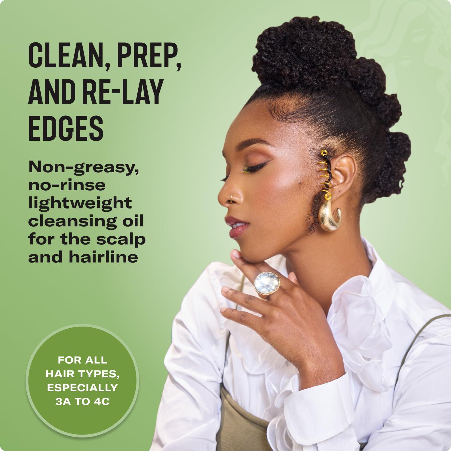 imageMielle Organics Braid Refresh Duo Rosemary Mint No Rinse Scalp amp Edge Cleansing Oil infused with Biotin Kalahari Melon amp Aloe LeaveIn Conditioner 2 Products
