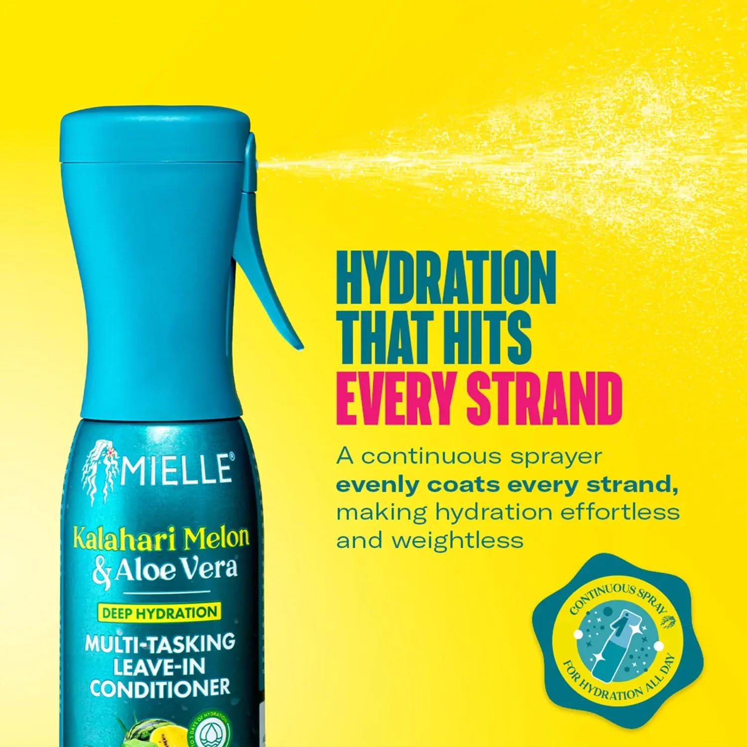 imageMielle Organics Braid Refresh Duo Rosemary Mint No Rinse Scalp amp Edge Cleansing Oil infused with Biotin Kalahari Melon amp Aloe LeaveIn Conditioner 2 Products