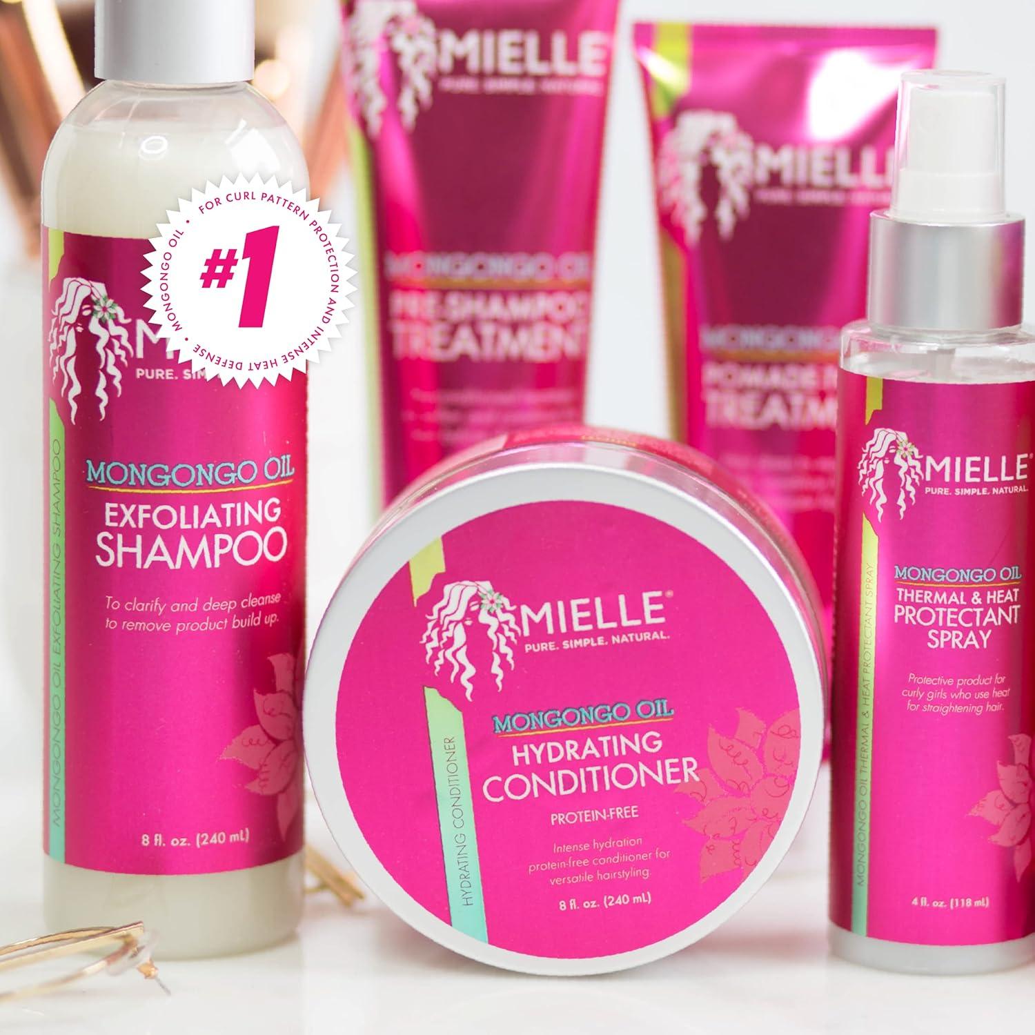 imageMielle Organics Mongongo Oil ProteinFree Hydrating Hair Conditioner Deep Conditioner for Dry Damaged Hair Infused with Almond Oil for Improved Softness amp Shine 8 Fl Oz