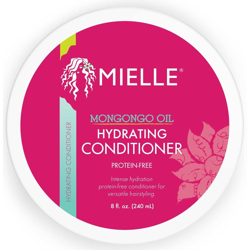 imageMielle Organics Mongongo Oil ProteinFree Hydrating Hair Conditioner Deep Conditioner for Dry Damaged Hair Infused with Almond Oil for Improved Softness amp Shine 8 Fl Oz