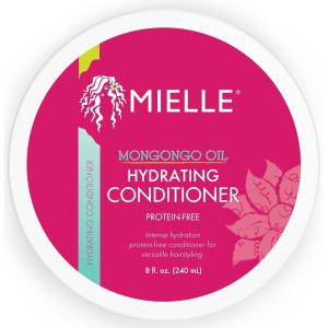 Mielle Organics Mongongo Oil Protein-Free Hydrating Hair Conditioner – Deep Conditioner for Dry, Damaged Hair – Infused with Almond Oil for Improved Softness & Shine (8 Fl Oz)