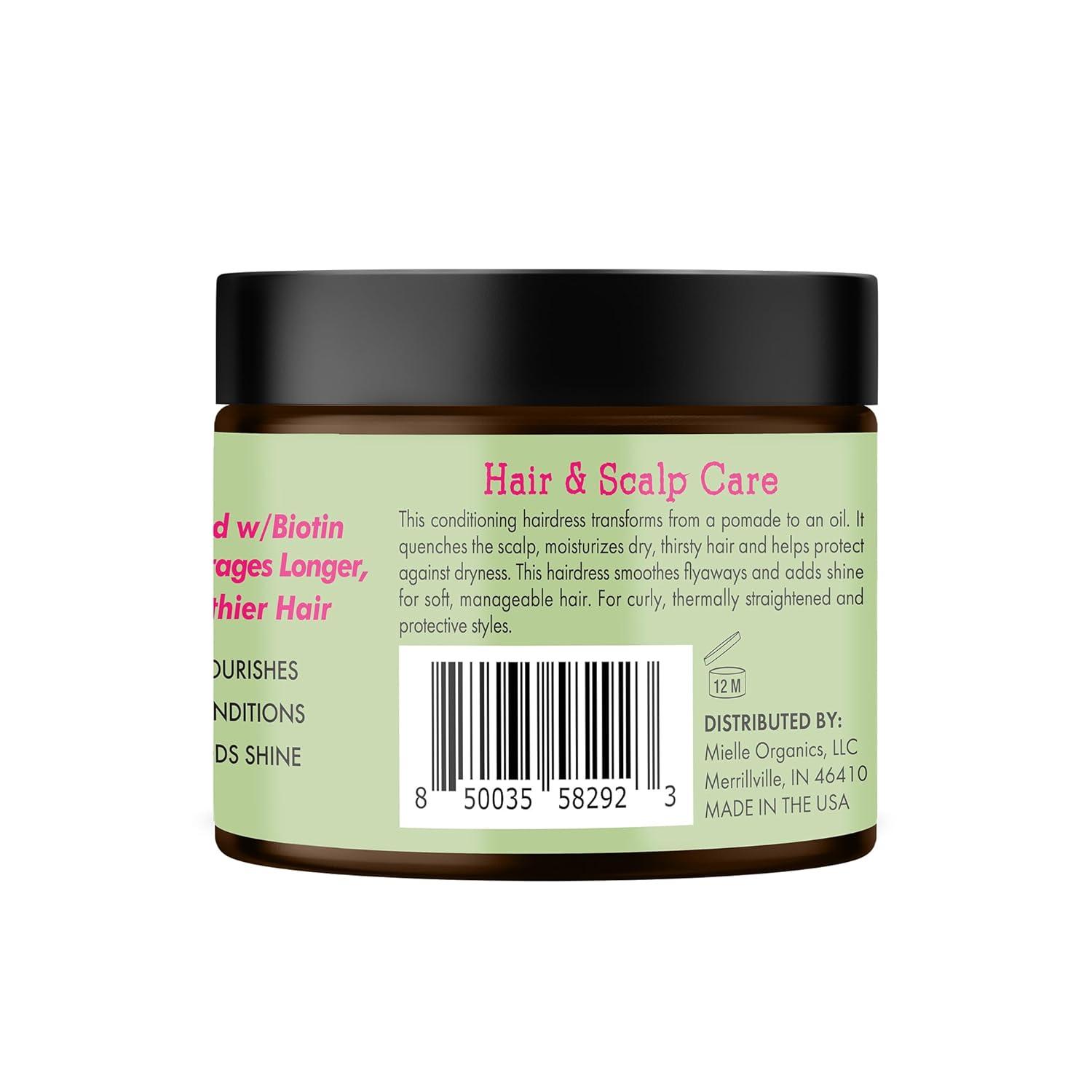 imageMielle Organics Rosemary amp Mint Hair Pomade for Women amp Men Conditioning Natural Hair Moisturizer to Quench the Scalp Lock in Wave Patterns Add Shine amp Help Protect Against Dryness 5 oz