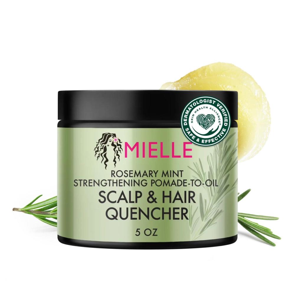imageMielle Organics Rosemary amp Mint Hair Pomade for Women amp Men Conditioning Natural Hair Moisturizer to Quench the Scalp Lock in Wave Patterns Add Shine amp Help Protect Against Dryness 5 oz