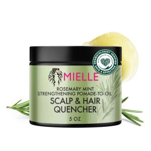 Mielle Organics Rosemary & Mint Hair Pomade for Women & Men – Conditioning Natural Hair Moisturizer to Quench the Scalp, Lock in Wave Patterns, Add Shine & Help Protect Against Dryness (5 oz)