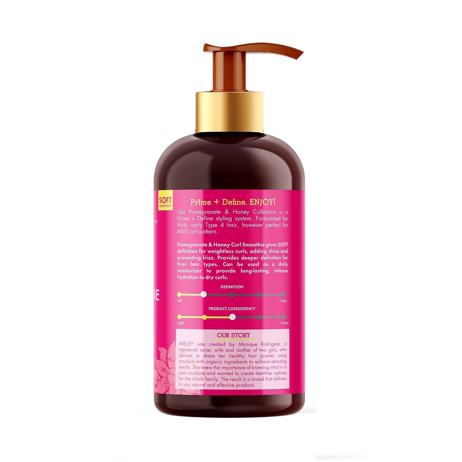 image:imageMielle 4C Styling Bundle Pomegranate Honey LeaveIn Conditioner Coil Sculpting Custard and Curl Smoothie for Curls and Coils 3 Products