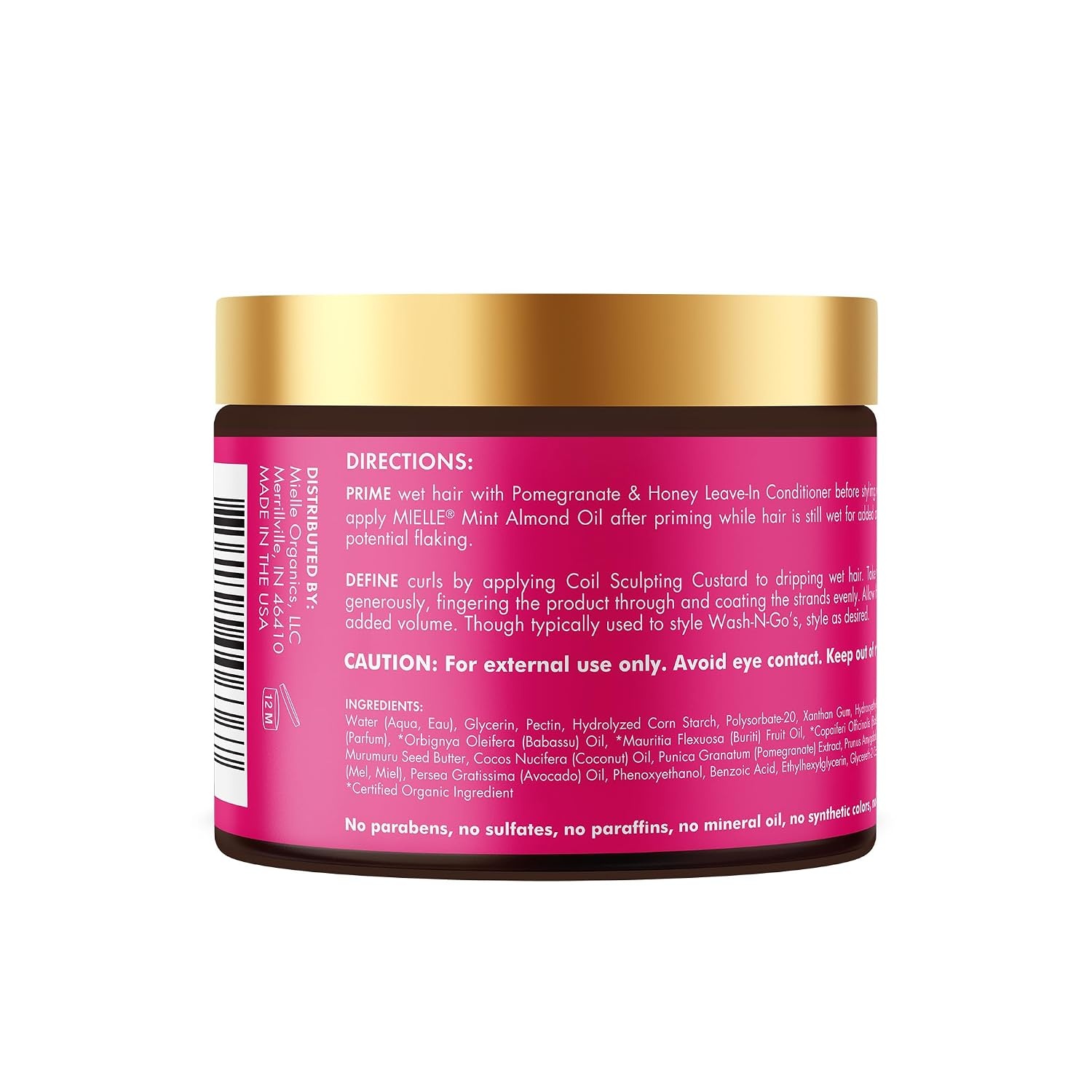 image:imageMielle 4C Styling Bundle Pomegranate Honey LeaveIn Conditioner Coil Sculpting Custard and Curl Smoothie for Curls and Coils 3 Products